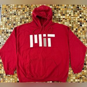 MIT Engineers Fanatics Fleece Pullover Hoodie - Cardinal Red~NWOT~XL~$50
